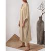 imageBsubseach Women Kaftan Dresses Caftan Loungewear Maxi Dress Swimsuit Cover Up BeachwearBapricot