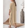 imageBsubseach Women Kaftan Dresses Caftan Loungewear Maxi Dress Swimsuit Cover Up BeachwearBapricot