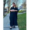imageBsubseach Women Kaftan Dresses Caftan Loungewear Maxi Dress Swimsuit Cover Up BeachwearBblack
