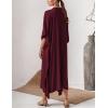 imageBsubseach Women Kaftan Dresses Caftan Loungewear Maxi Dress Swimsuit Cover Up BeachwearBjujube Red