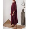 imageBsubseach Women Kaftan Dresses Caftan Loungewear Maxi Dress Swimsuit Cover Up BeachwearBjujube Red