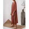 imageBsubseach Women Kaftan Dresses Caftan Loungewear Maxi Dress Swimsuit Cover Up BeachwearBorange Red