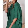 imageBsubseach Women Kaftan Dresses Caftan Loungewear Maxi Dress Swimsuit Cover Up BeachwearBpeacock Green