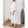 imageBsubseach Women Kaftan Dresses Caftan Loungewear Maxi Dress Swimsuit Cover Up BeachwearBwhite