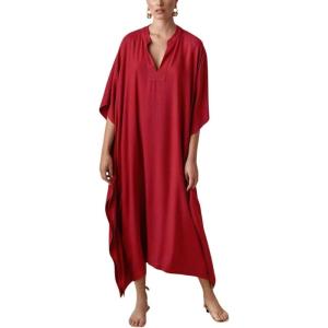 imageBsubseach Women Kaftan Dresses Caftan Loungewear Maxi Dress Swimsuit Cover Up BeachwearBred