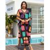 imageBsubseach Kaftan Dresses For Women Petite Plus Size Caftan Swim Cover Up For Women Maxi Beach DressBlack