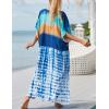 imageBsubseach Kaftan Dresses For Women Petite Plus Size Caftan Swim Cover Up For Women Maxi Beach DressPrint 1