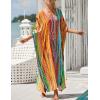 imageBsubseach Kaftan Dresses For Women Petite Plus Size Caftan Swim Cover Up For Women Maxi Beach DressPrint 14