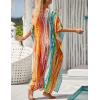 imageBsubseach Kaftan Dresses For Women Petite Plus Size Caftan Swim Cover Up For Women Maxi Beach DressPrint 14