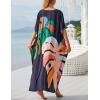 imageBsubseach Kaftan Dresses For Women Petite Plus Size Caftan Swim Cover Up For Women Maxi Beach DressPrint 15