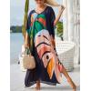 imageBsubseach Kaftan Dresses For Women Petite Plus Size Caftan Swim Cover Up For Women Maxi Beach DressPrint 15