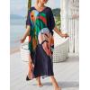 imageBsubseach Kaftan Dresses For Women Petite Plus Size Caftan Swim Cover Up For Women Maxi Beach DressPrint 15