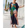 imageBsubseach Kaftan Dresses For Women Petite Plus Size Caftan Swim Cover Up For Women Maxi Beach DressPrint 15