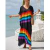 imageBsubseach Kaftan Dresses For Women Petite Plus Size Caftan Swim Cover Up For Women Maxi Beach DressPrint 16