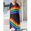 imageBsubseach Kaftan Dresses For Women Petite Plus Size Caftan Swim Cover Up For Women Maxi Beach DressPrint 16