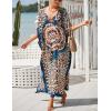 imageBsubseach Kaftan Dresses For Women Petite Plus Size Caftan Swim Cover Up For Women Maxi Beach DressPrint 17