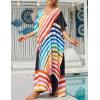 imageBsubseach Kaftan Dresses For Women Petite Plus Size Caftan Swim Cover Up For Women Maxi Beach DressPrint 7