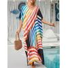 imageBsubseach Kaftan Dresses For Women Petite Plus Size Caftan Swim Cover Up For Women Maxi Beach DressPrint 7