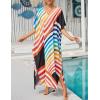 imageBsubseach Kaftan Dresses For Women Petite Plus Size Caftan Swim Cover Up For Women Maxi Beach DressPrint 7