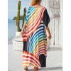 imageBsubseach Kaftan Dresses For Women Petite Plus Size Caftan Swim Cover Up For Women Maxi Beach DressPrint 7