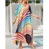 imageBsubseach Kaftan Dresses For Women Petite Plus Size Caftan Swim Cover Up For Women Maxi Beach DressPrint 7