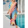 imageBsubseach Kaftan Dresses For Women Petite Plus Size Caftan Swim Cover Up For Women Maxi Beach DressPrint 7