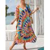 imageBsubseach Kaftan Dresses For Women Petite Plus Size Caftan Swim Cover Up For Women Maxi Beach DressPrint 8