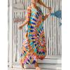 imageBsubseach Kaftan Dresses For Women Petite Plus Size Caftan Swim Cover Up For Women Maxi Beach DressPrint 8