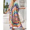 imageBsubseach Kaftan Dresses For Women Petite Plus Size Caftan Swim Cover Up For Women Maxi Beach DressPrint 8