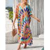 imageBsubseach Kaftan Dresses For Women Petite Plus Size Caftan Swim Cover Up For Women Maxi Beach DressPrint 8