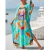 imageBsubseach Kaftan Dresses For Women Petite Plus Size Caftan Swim Cover Up For Women Maxi Beach DressPrint 9