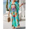 imageBsubseach Kaftan Dresses For Women Petite Plus Size Caftan Swim Cover Up For Women Maxi Beach DressPrint 9