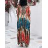 imageBsubseach Kaftan Dresses For Women Petite Plus Size Caftan Swim Cover Up For Women Maxi Beach DressRed Coffee