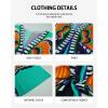 imageBsubseach Kaftan Dresses for Women Butterfly Print Plus Size Batwing Sleeve Caftans Long Bathing Suit Cover UpGreen Blue