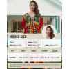 imageBsubseach Kaftan Dresses for Women Butterfly Print Plus Size Batwing Sleeve Caftans Long Bathing Suit Cover UpRed Butterfly