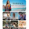 imageBsubseach Kaftan Dresses for Women Butterfly Print Plus Size Batwing Sleeve Caftans Long Bathing Suit Cover UpRed Yellow Butterfly