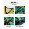 imageBsubseach Kaftan Dresses for Women Floral Print Caftans Bathing Suit Cover Ups Plus Size Long Beach Coverup DressGreen