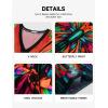 imageBsubseach Kaftan Dresses for Women Floral Print Caftans Bathing Suit Cover Ups Plus Size Long Beach Coverup DressRed