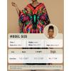 imageBsubseach Kaftan Dresses for Women Floral Print Caftans Bathing Suit Cover Ups Plus Size Long Beach Coverup DressRed