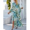 imageBsubseach Kaftan Dresses for Women Plus Size Swimsuit Cover Up V Neck Caftan Beach Dress LoungewearDgreen Camouflage