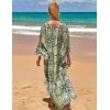 imageBsubseach Kaftan Dresses for Women Plus Size Swimsuit Cover Up V Neck Caftan Beach Dress LoungewearDsnake Print