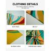 imageBsubseach Kaftan Dresses for Women V Neck Batwing Sleeve Plus Size Caftans Swimwear Coverups Maxi Beach DressesGreen Geometry