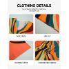 imageBsubseach Kaftan Dresses for Women V Neck Batwing Sleeve Plus Size Caftans Swimwear Coverups Maxi Beach DressesOrange Geometry