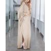 imageBsubseach Kaftan Dresses for Women V Neck Swimsuit Coverup Caftan Dress Womens Long Sleeve Flowy Beach DressEgold