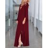 imageBsubseach Kaftan Dresses for Women V Neck Swimsuit Coverup Caftan Dress Womens Long Sleeve Flowy Beach DressEred