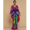 imageBsubseach Plus Size Caftan Dress for Women Long Beach Kaftans Swimwear Beach Cover Ups ResortButterfly