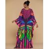 imageBsubseach Plus Size Caftan Dress for Women Long Beach Kaftans Swimwear Beach Cover Ups ResortButterfly