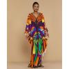 imageBsubseach Plus Size Caftan Dress for Women Long Beach Kaftans Swimwear Beach Cover Ups ResortOrange