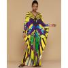 imageBsubseach Plus Size Caftan Dress for Women Long Beach Kaftans Swimwear Beach Cover Ups ResortYellow