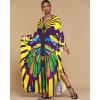 imageBsubseach Plus Size Caftan Dress for Women Long Beach Kaftans Swimwear Beach Cover Ups ResortYellow